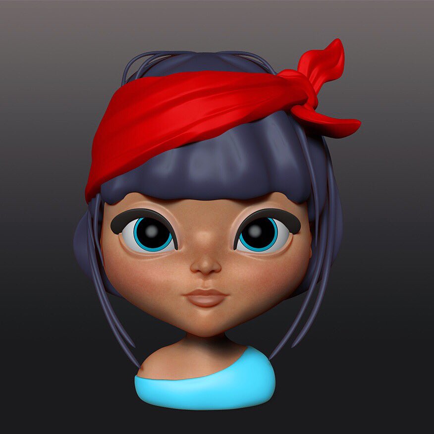 innyspa's tweet photo. Mary💋
#face #girl  #character  #design #artist #cartoon #art #digitalart #innapd #sculpting #zbrush #3d #cg #cgi #cute #modeling #digital https://t.co/MebRT0CUK3