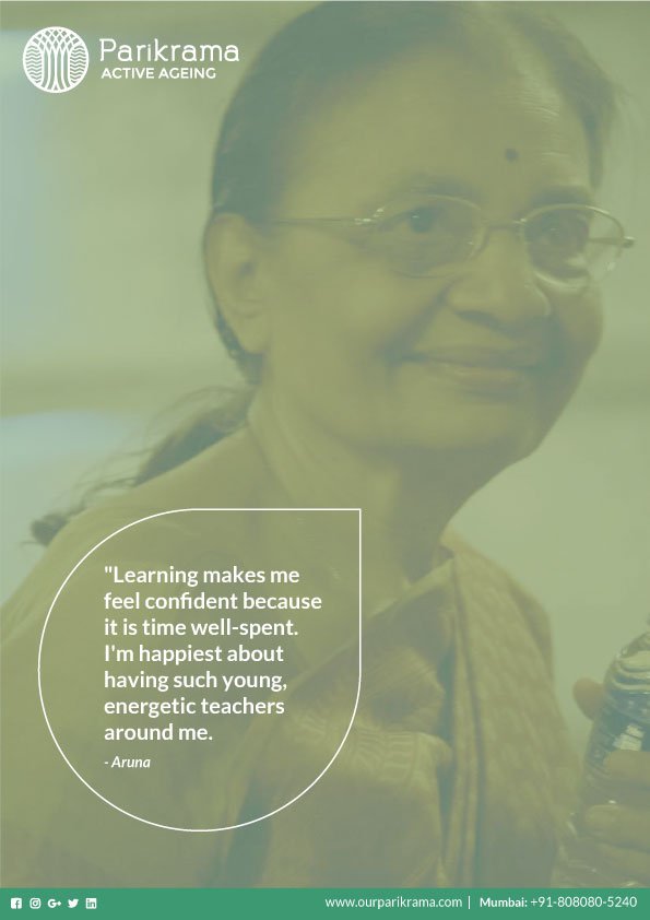 OurParikrama's tweet photo. We only strive to make a difference! 
#Gratitude #ParikramaSenior #ParikramaActiveAgeing #Seniors #Learning #MondayMotivation https://t.co/SUF3voAfy7