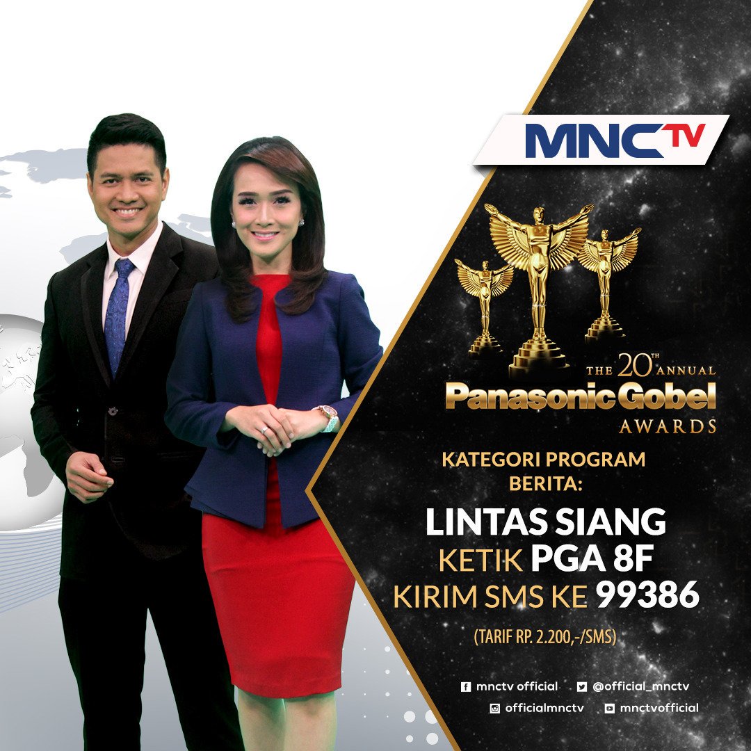 Dukung Lintas Siang di Panasonic Gobel Awards 2017 sbg Program Berita Favorit! Ketik PGA 8F kirim SMS ke 99386 <a href="/faizal_aprialdi/">Faizal Aprialdi Sutan Mudo</a> <a href="/desVita_F/">Desvita F Bionda</a>