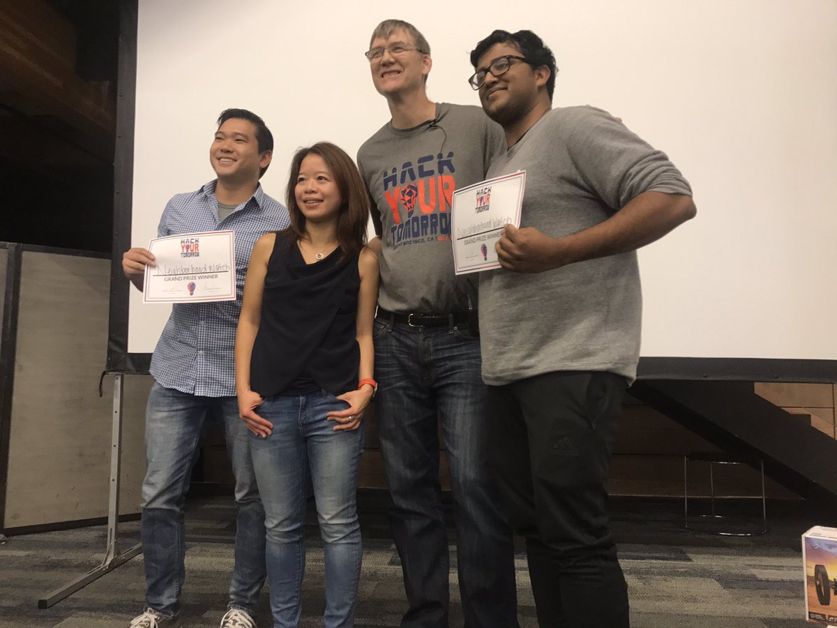 usbank's tweet photo. Congrats to our Hack Your Tomorrow grand prize winners @SolChea &amp; Abhinava Singh. @AngelHack #financialtomorrow @IBMWatson @AARPInnovation https://t.co/cX6TCr0xxC