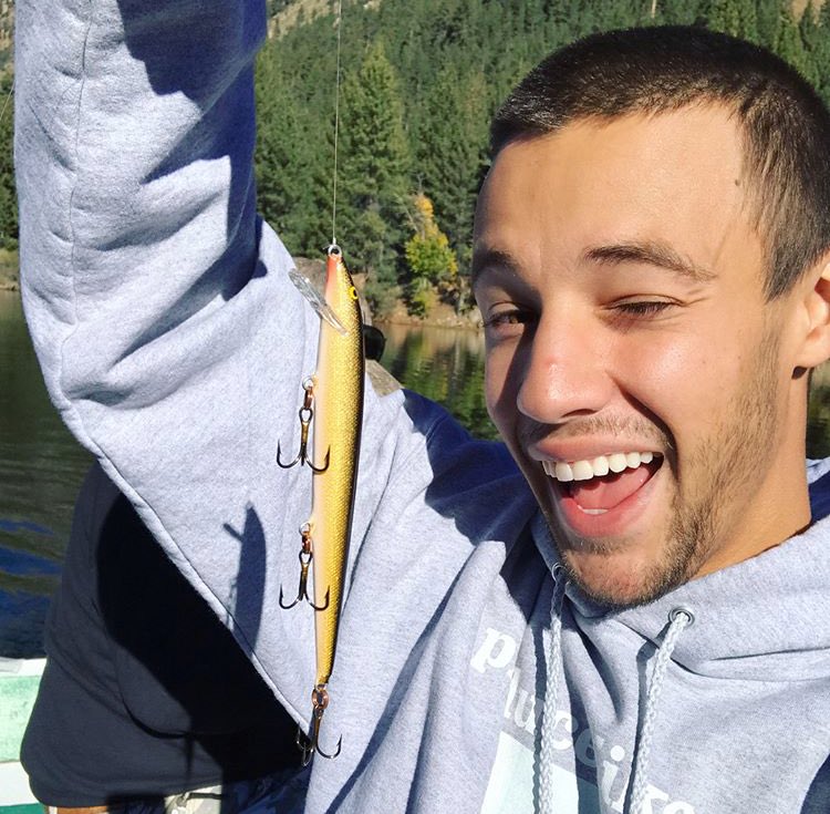 MAGCONUpdates's tweet photo. Cameron Dallas via Instagram: “In the second photo I’m not sure what’s more embarrassing... my big ass pimple or the fish I caught...” https://t.co/bbO42DtjDg