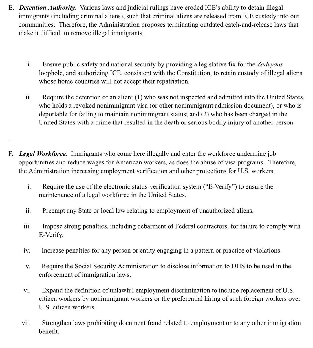 NewsNetNews's tweet image. ⚠️🇺🇸 3/4 BREAKING @POTUS Trump Letter to Congress on #Immigration Policy - Objective 2 - #InteriorEnforcement 844 pm Sun 8Oct17 🇺🇸⚠️