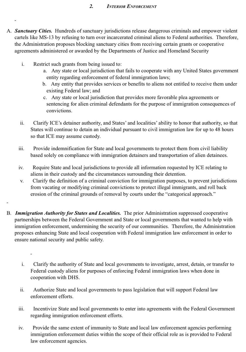 NewsNetNews's tweet image. ⚠️🇺🇸 3/4 BREAKING @POTUS Trump Letter to Congress on #Immigration Policy - Objective 2 - #InteriorEnforcement 844 pm Sun 8Oct17 🇺🇸⚠️
