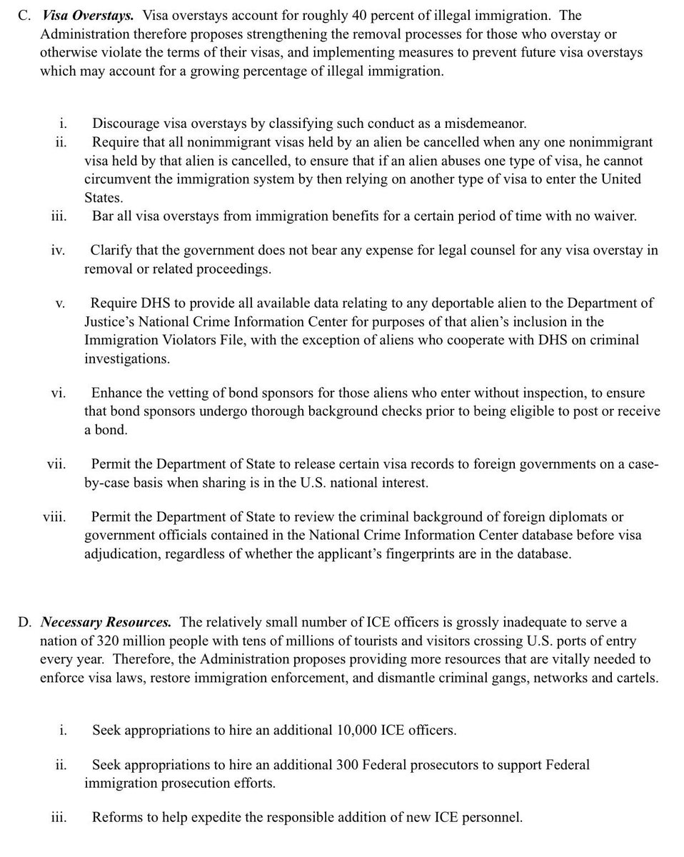 NewsNetNews's tweet image. ⚠️🇺🇸 3/4 BREAKING @POTUS Trump Letter to Congress on #Immigration Policy - Objective 2 - #InteriorEnforcement 844 pm Sun 8Oct17 🇺🇸⚠️