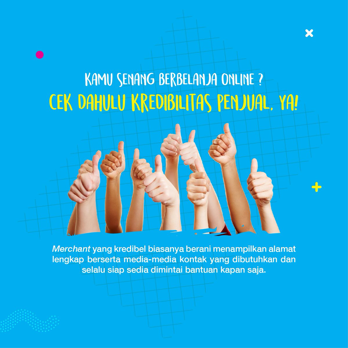 JNE_ID's tweet photo. Dan #tipsjne yang terakhir untuk kamu para online shoppers yang ingin berbelanja online dengan aman yaitu cek kredibilitas toko yaa! https://t.co/GPZ3JkNzEv