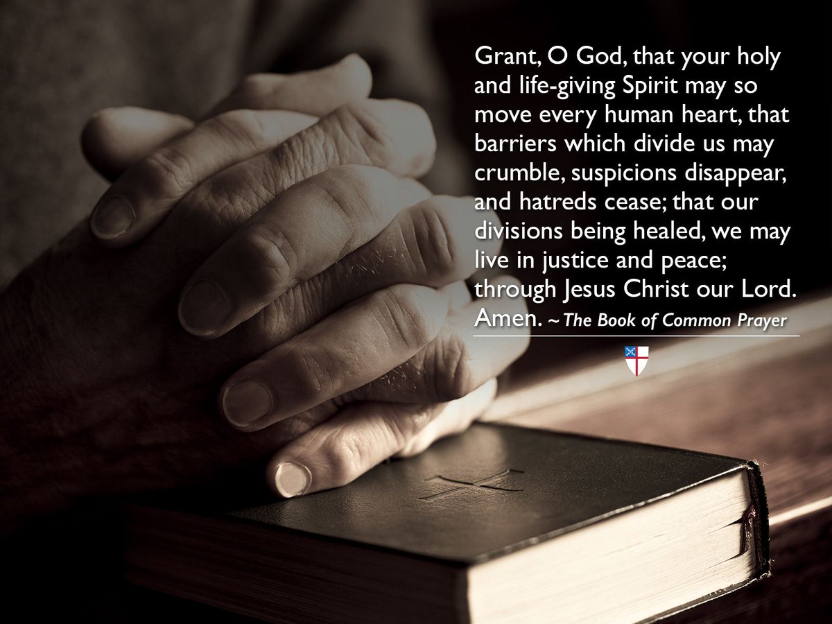 iamepiscopalian's tweet photo. Grant, O God, that your holy and life-giving Spirit may so move every human heart, that barriers which divide us may crumble... https://t.co/fk7FG82DlU