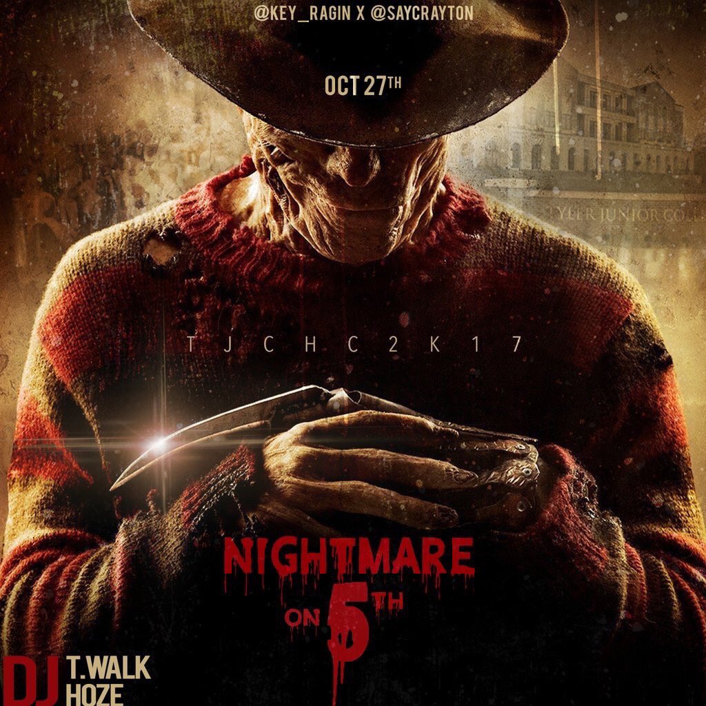 WePromoteENT's tweet photo. #NightmareOn5th #LoadedMassacre
#TjcHc2k17 #Tjc18 #Tjc19 #TjcAlumni
#TexasCollege #KilgoreCollege #Jcc21 #Tamuc #Sfa21 #Tvcc #Navarro https://t.co/2motUIRaBc