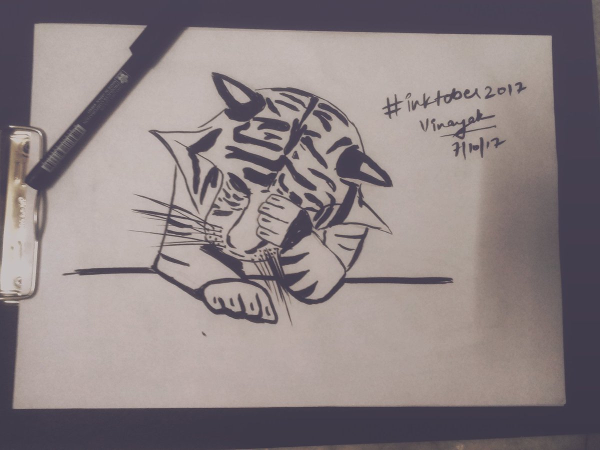 lightningfury94's tweet photo. #inktober2017 Day 7- Shy.. #inktober https://t.co/Jtkqu9mpnX