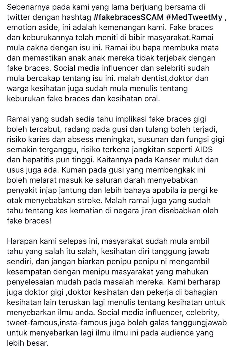 ib_shah's tweet photo. Lama berdiam diri.emosi.

jom sama sama kita perangi #fakebracesSCAM . Jangan biarkan masyarakat kita diperbodohkan lagi!

#MedTweetMY https://t.co/JRUjvjuFgV