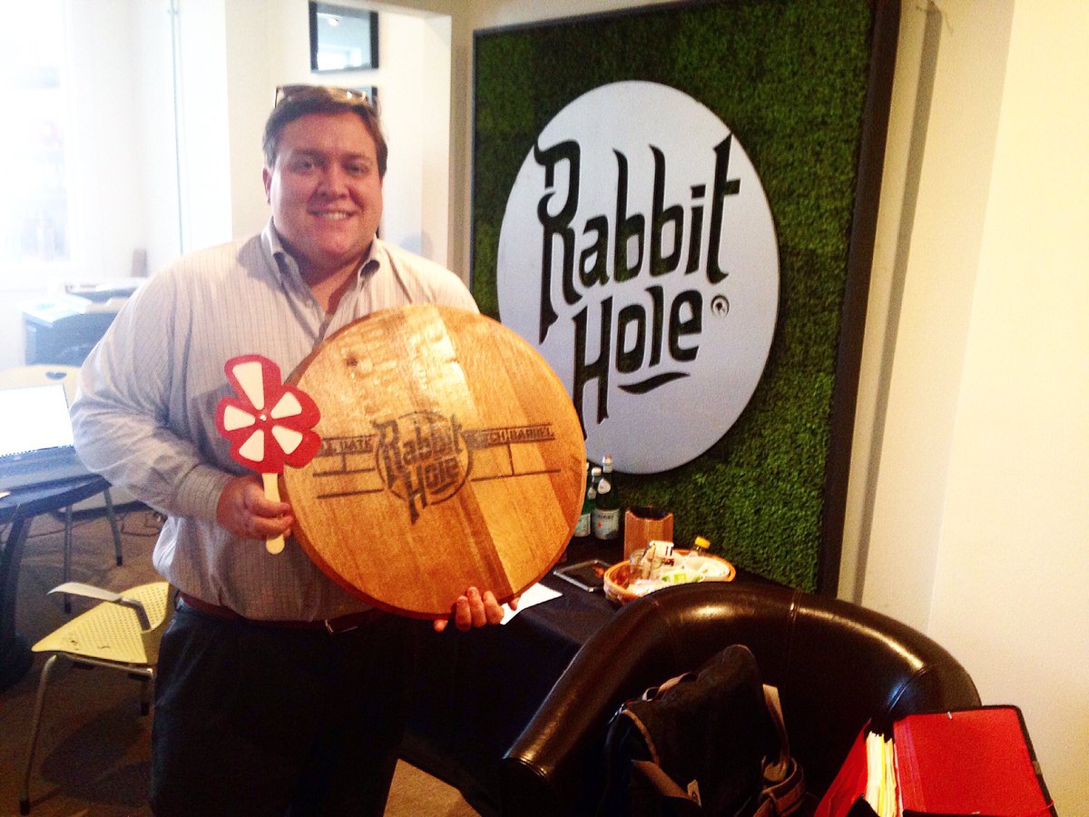 TheJohnRivers's tweet photo. Thanks to #RabbitHoleDistilling for the barrel head, as part of a @YelpLouisville contest during @NuLuFest ! Awesome! #YelpLou #NuluFest https://t.co/mYLdpUfygD