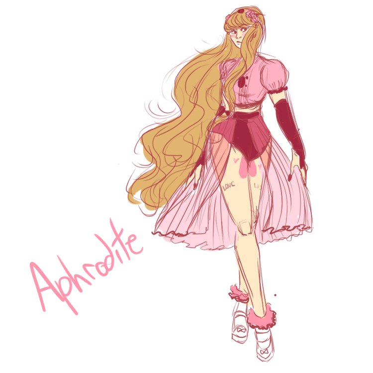 Aphrodite Cartoon Drawing - Drawing for Kids & Adult