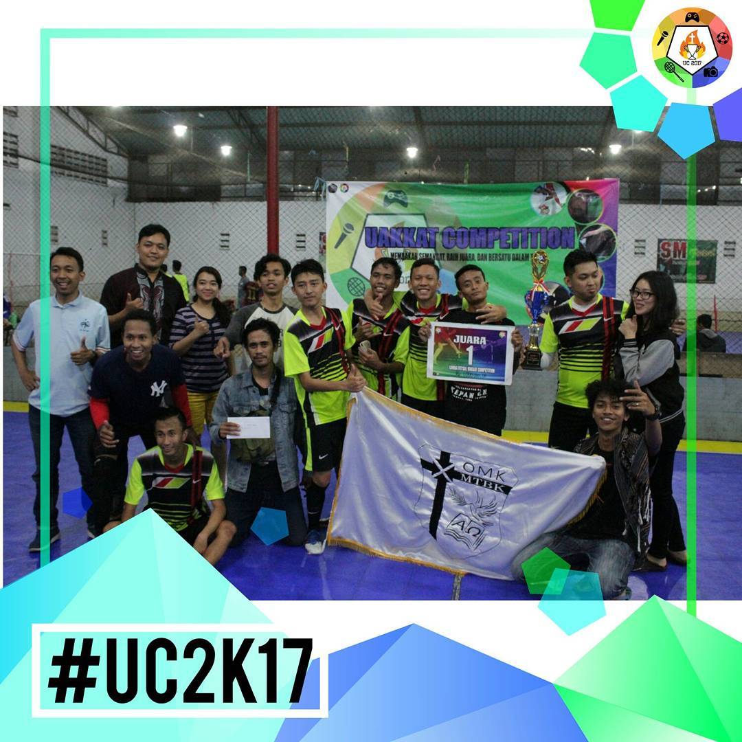 UAKKat_UB's tweet photo. CONGRATULATION Kompetisi futsal UAKKAT COMPETITION 17 sudah berakhir kami ucapkan selamat buat OMK MTBK sebagai juara 1 https://t.co/z6aWtiiQg2