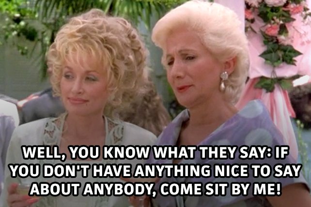 80s Quotes on Twitter: "STEEL MAGNOLIAS Clairee Belcher: Well, you know