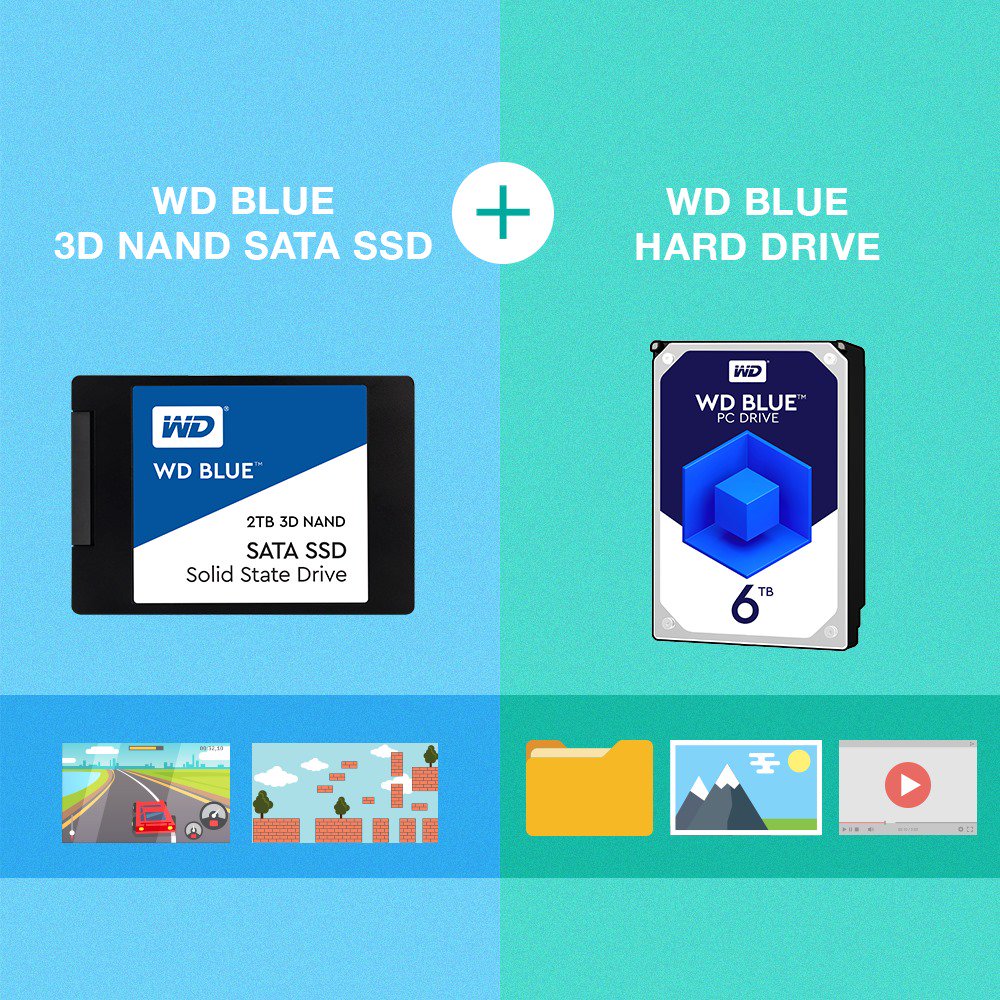 wpgindo's tweet photo. Gunakan WD Blue 3D NAND SATA SSD 2TB agar game favorit dan operating sistem Anda dapat berjalan dengan loading time secepat kilat.
#wd #SSD https://t.co/QYSzl8mpnL