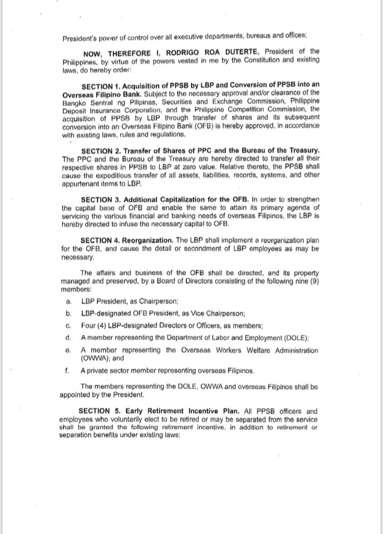 President duterte approves land bank of the philippines’ acquisition of philippine postal