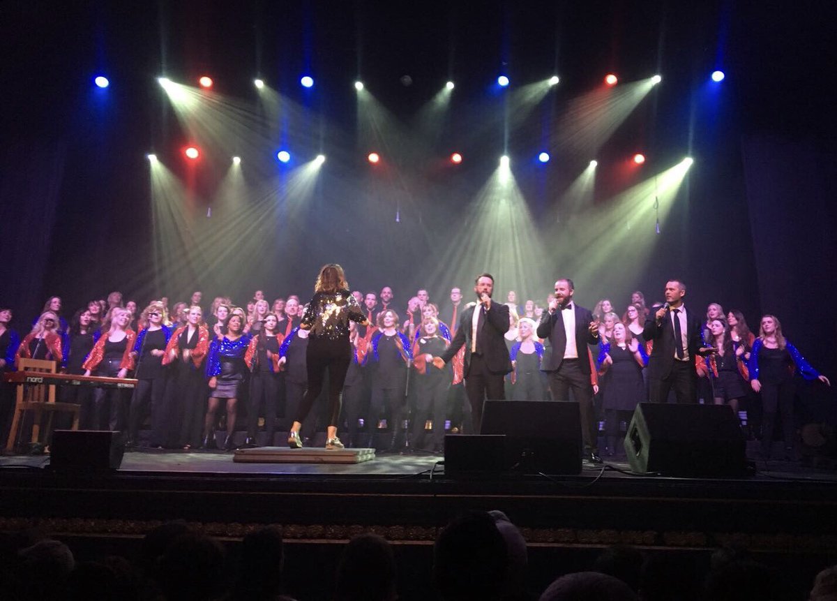 Amazing night in the <a href="/olympiatheatre/">@olympiatheatre</a> with the amazing @TheLineUpChoir!! We get to do it all again on Saturday. Get their new album now. #tlc
