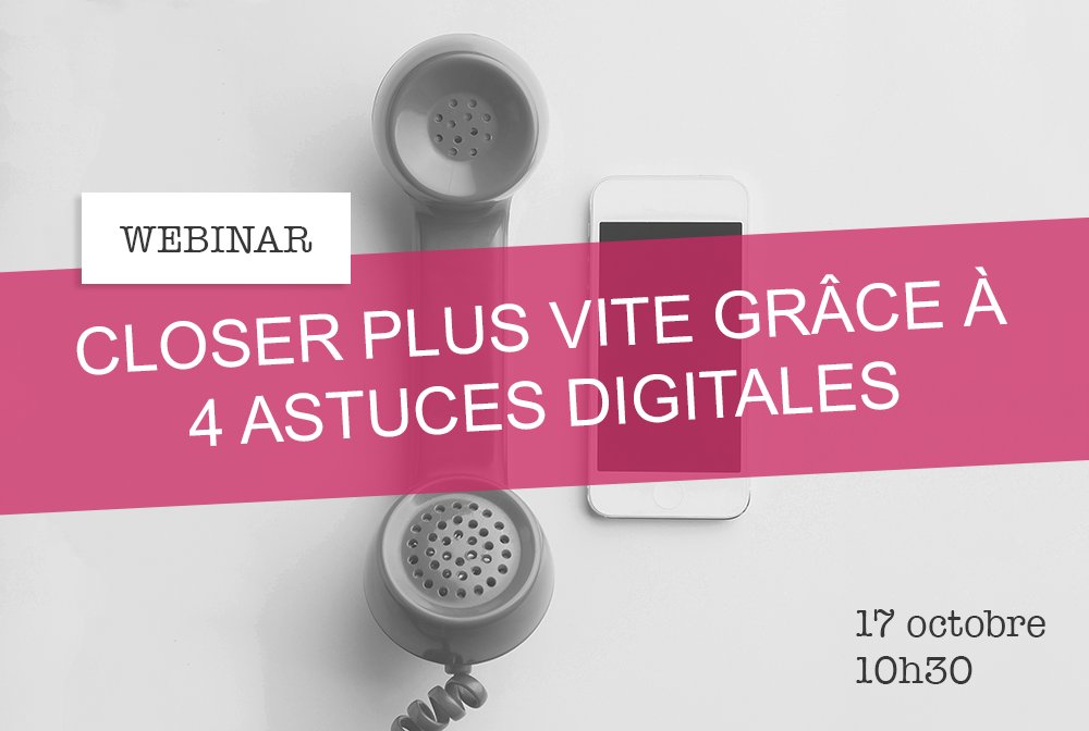 Visiblee_'s tweet photo. Webinar : Closer plus vite grâce à 4 astuces digitales ! Avec @SalesFanatic &amp; @glegendre le 17/10. https://t.co/rjgMAIkjnO https://t.co/TWpxWBQV8G