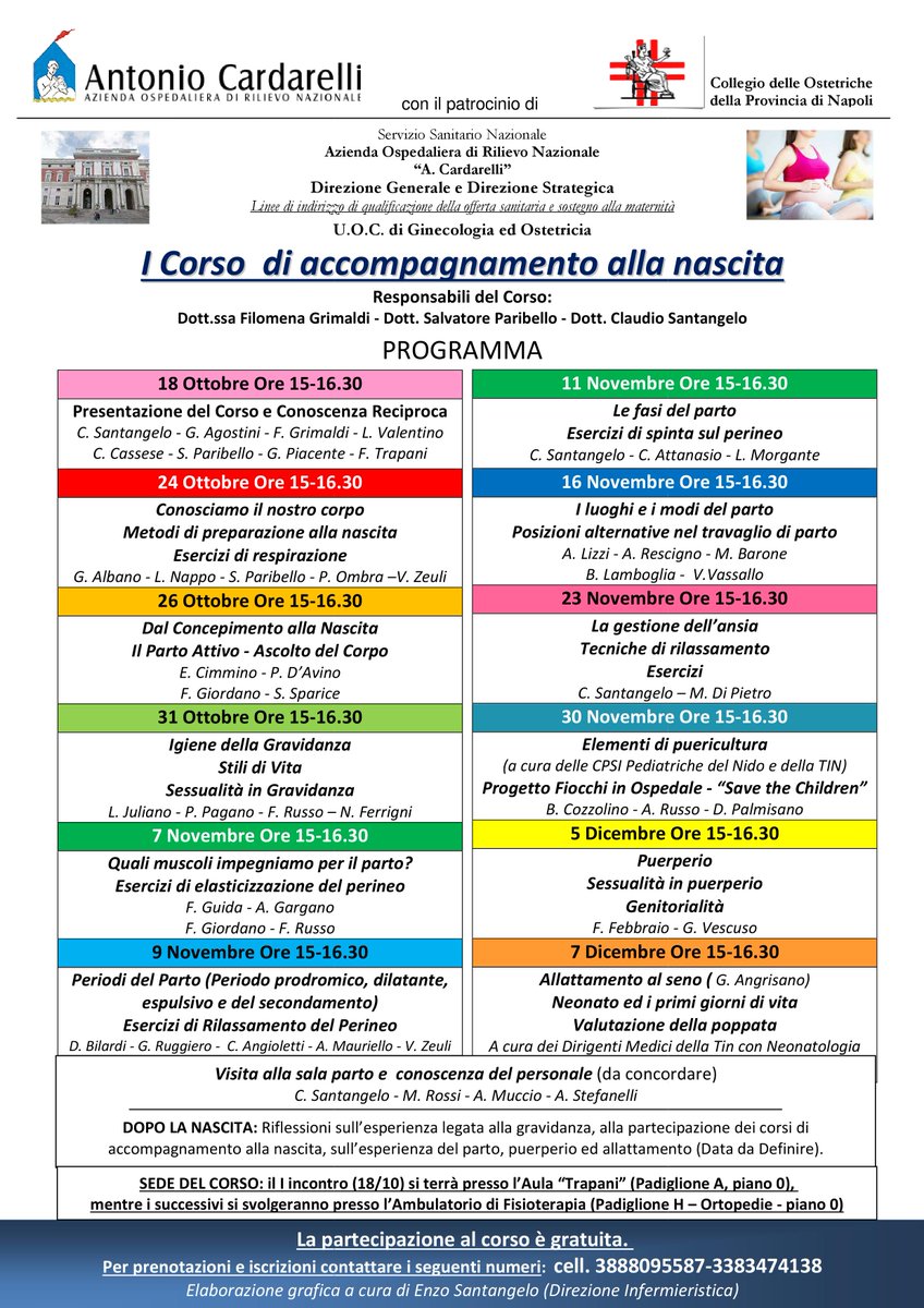 Campania. #Sanità, #Ospedale #Cardarelli di #Napoli: I #Corso di  accompagnamento alla #nascita #Ostetriche #Parto #Nurse #Ostetricia, image size:848x1200