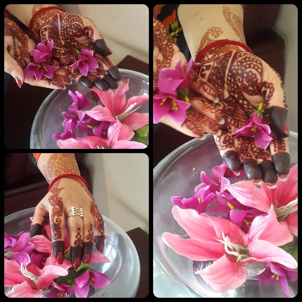 Darker the colour of #Mehndi, deeper love ❤ #Traditions #KarvaChauth2017
