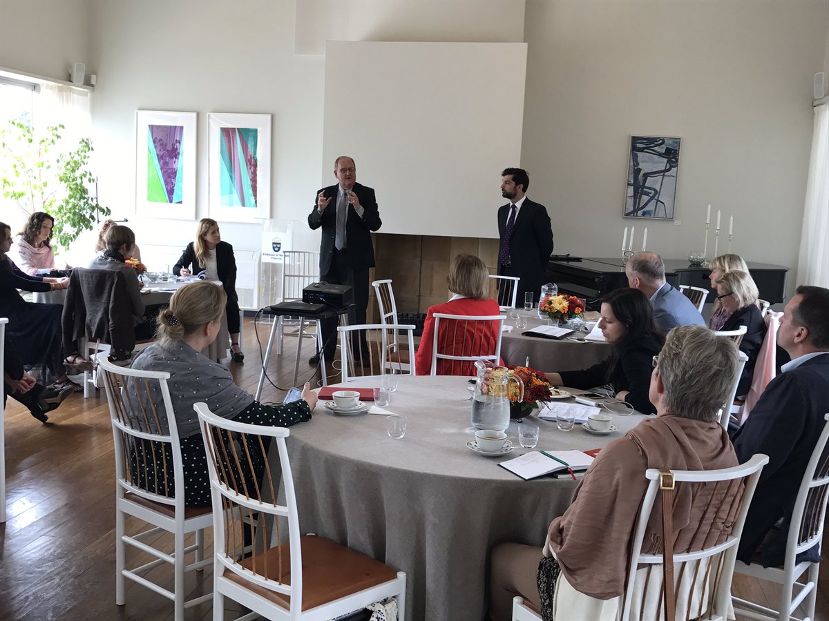 AmbassadorJulin's tweet photo. Interesting discussion on CSR and HR with @Sandvik_Mining and @Securitas_Group and @LindhAcademy  @AfricaSweMFA @SweHumanRights https://t.co/KtZVA7sMk7