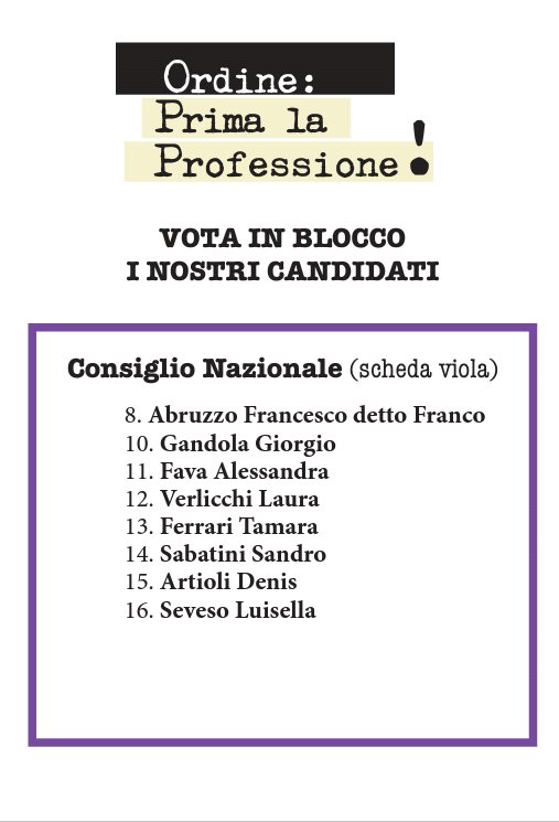 #Giornalisti Elezioni #Ordine Lombardia, fino alle 14,30 si vota in via Vivaio 7, a Milano. Scegli la lista fatta solo di giornalisti veri!