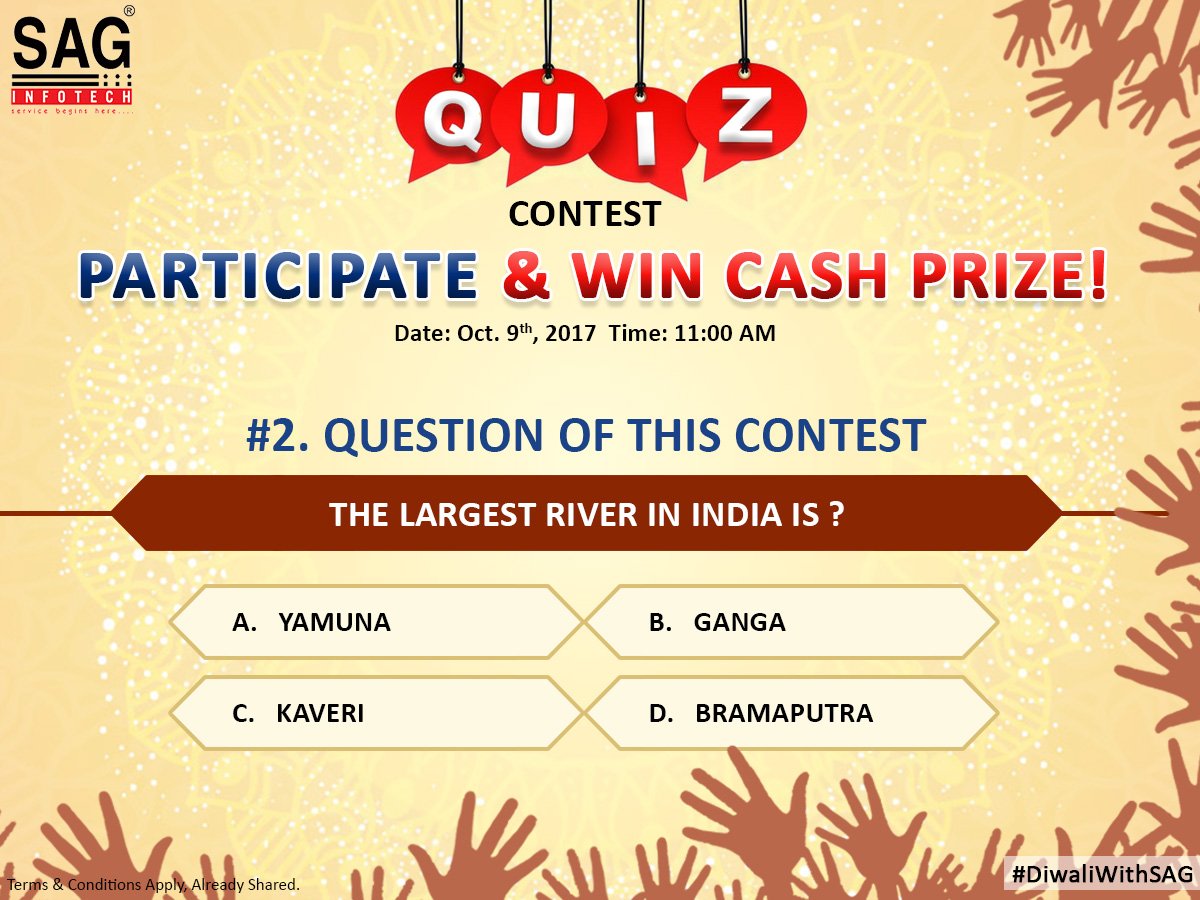 #DiwaliWithSAG #Contest #ContestAlert #MondayMotivation 
Answer the question &amp; get a chance to win!
Must Follow T&amp;C@ bit.ly/ContstTnC