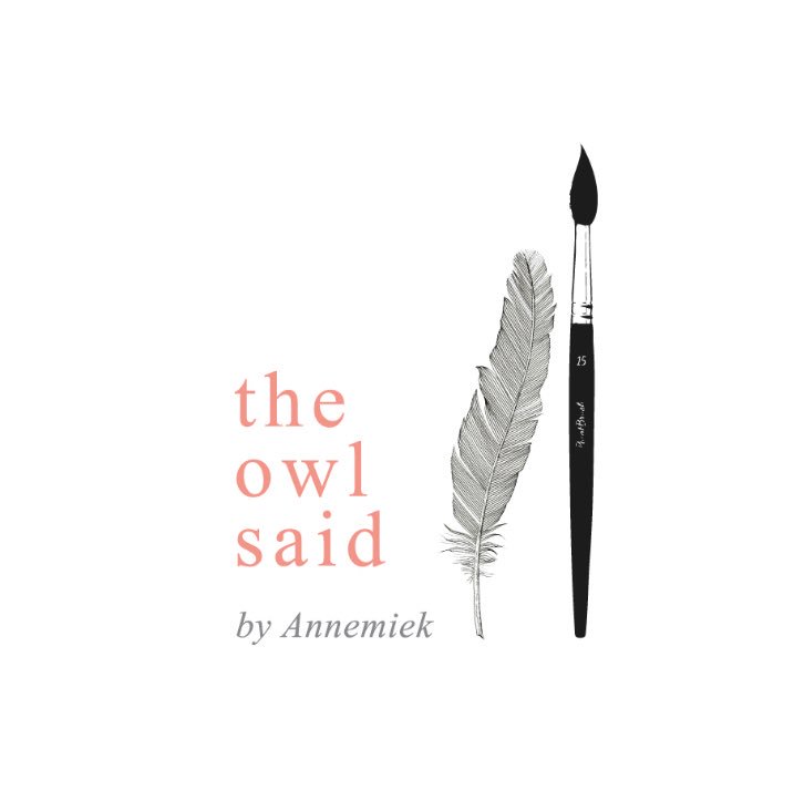 So happy with my new logo made by @dewereldvanfien 💃 Loving the feather :) #logo #theowlsaid #owl