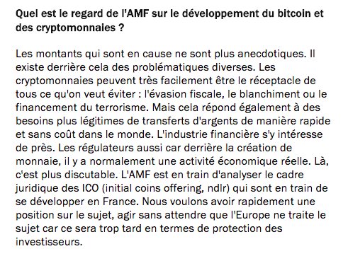 FintechBooster's tweet photo. L'#AMF va s'occuper des #cryptocurrencies @Bitcoin : Robert Ophèle dans #Challenges https://t.co/7h7EP7jYyY