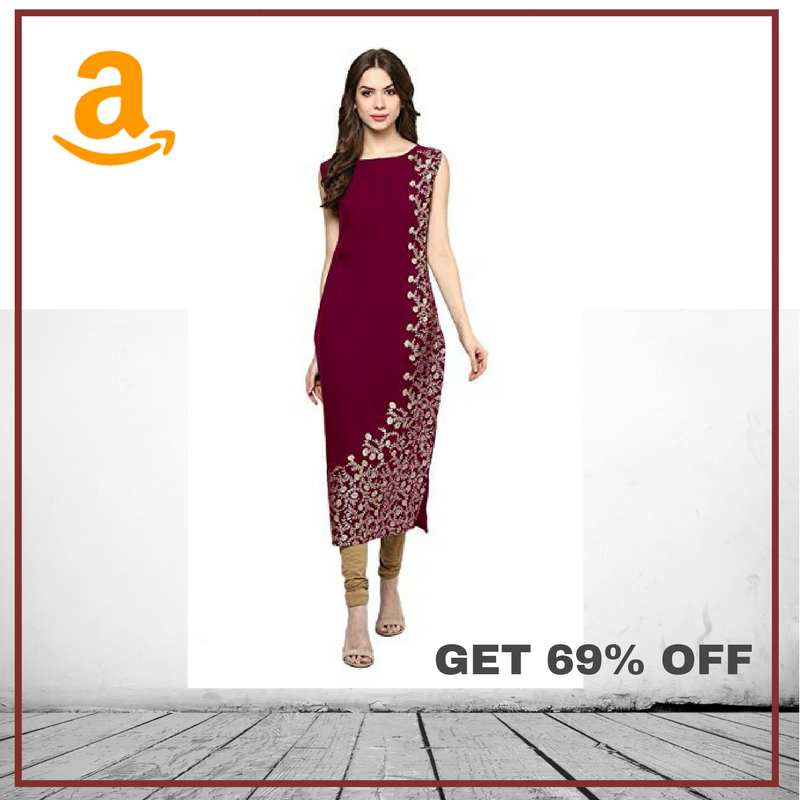 voomink's tweet photo. Women Ethnic Wear- Get 69% Off On ZIYAA Women's Straight Faux Crepe #Kurta
https://t.co/9M6B0anIPA https://t.co/koC4qxPBIM