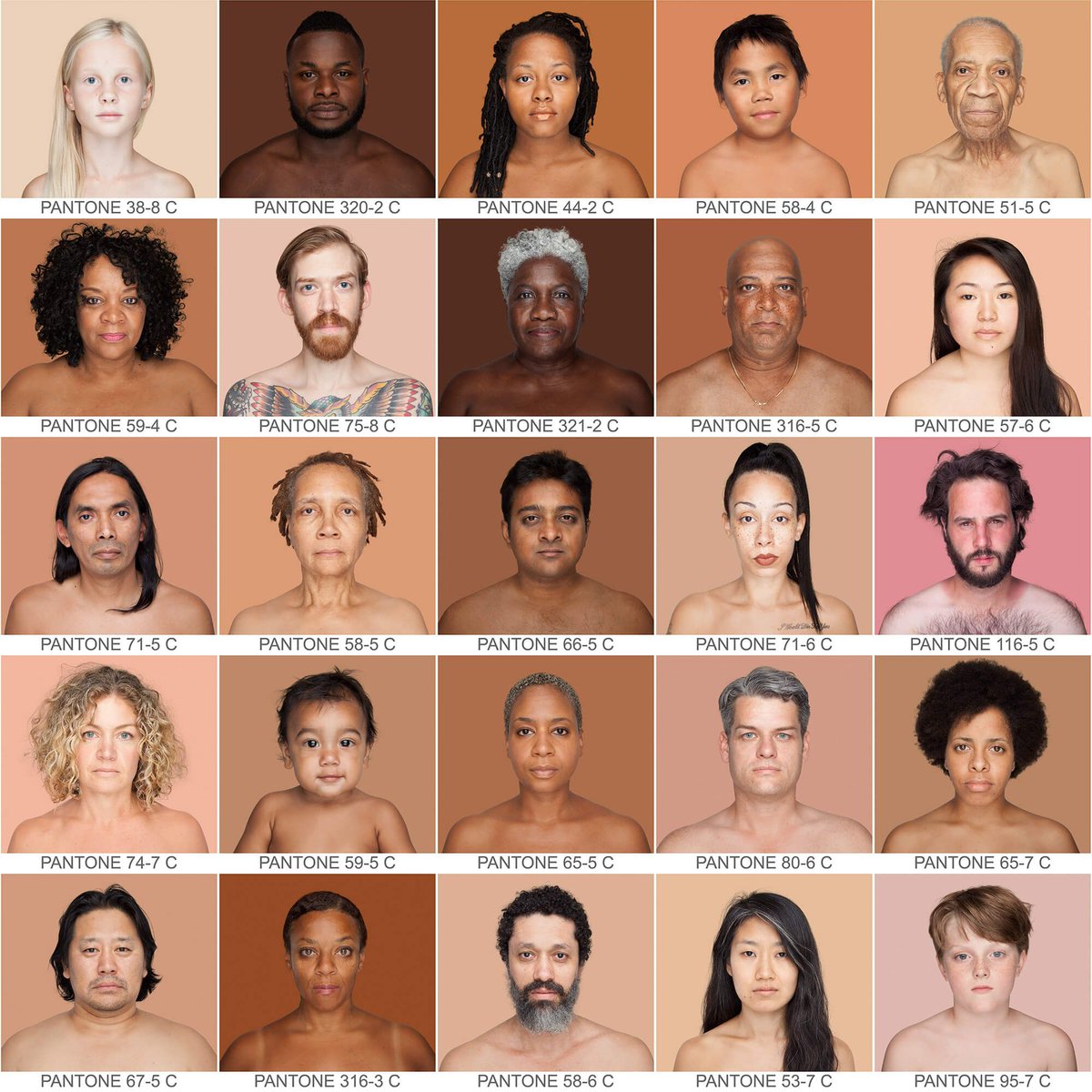 #Brazilian photographer Angelica Dass uses the #Pantone palette to show how similar and different our skin tones are
buff.ly/2fUauTK