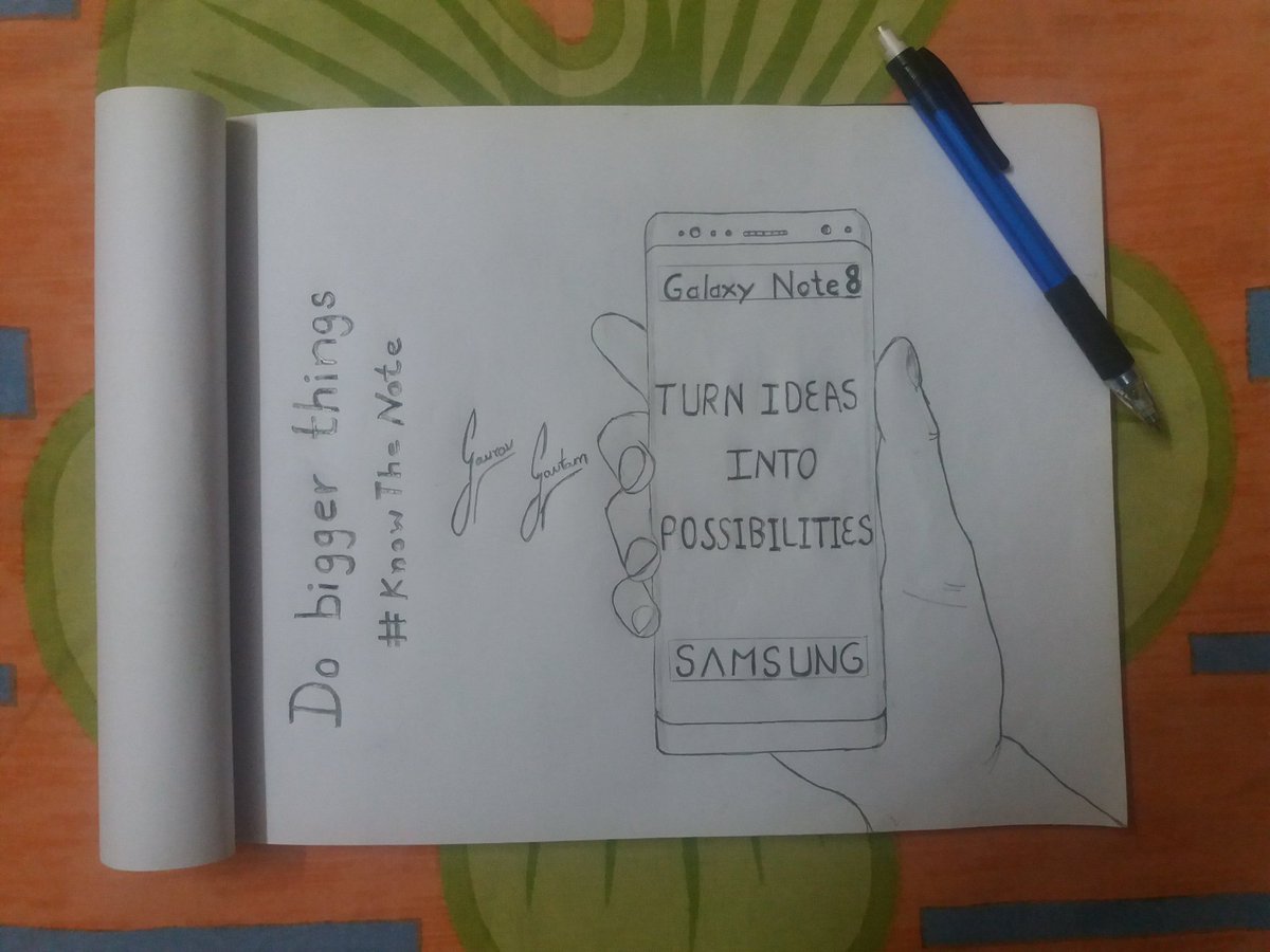 fitrapstar's tweet photo. @SamsungMobileIN Want to Turn My Drawings Into Next Level With All New #GalaxyNote8 S Pen , Give Shape To My Ideas Via Superior Technology.
#KnowTheNote https://t.co/42pZmXWTiK