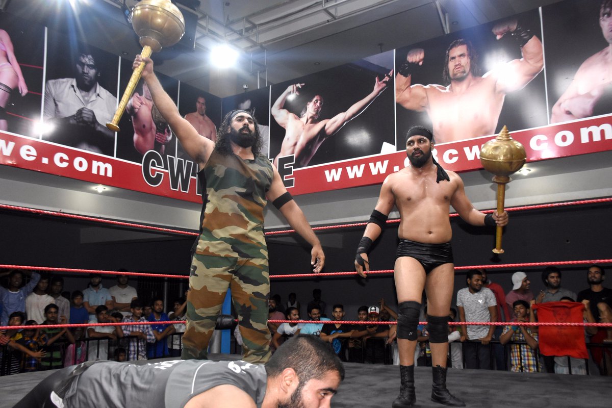 cwepower's tweet photo. #CWE New #TAG_TEAM #CHAMPIONS #SINGH_JOSSAN & #HITLER https://t.co/nmwRJvizaa