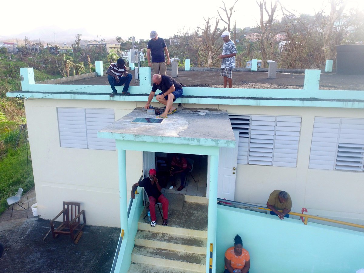 ETCluster's tweet photo. #ETCluster is Connecting the Hurricane-Affected Population in Dominica #CommIsAid: https://t.co/FujnBS7cNs https://t.co/BysuHC41z3