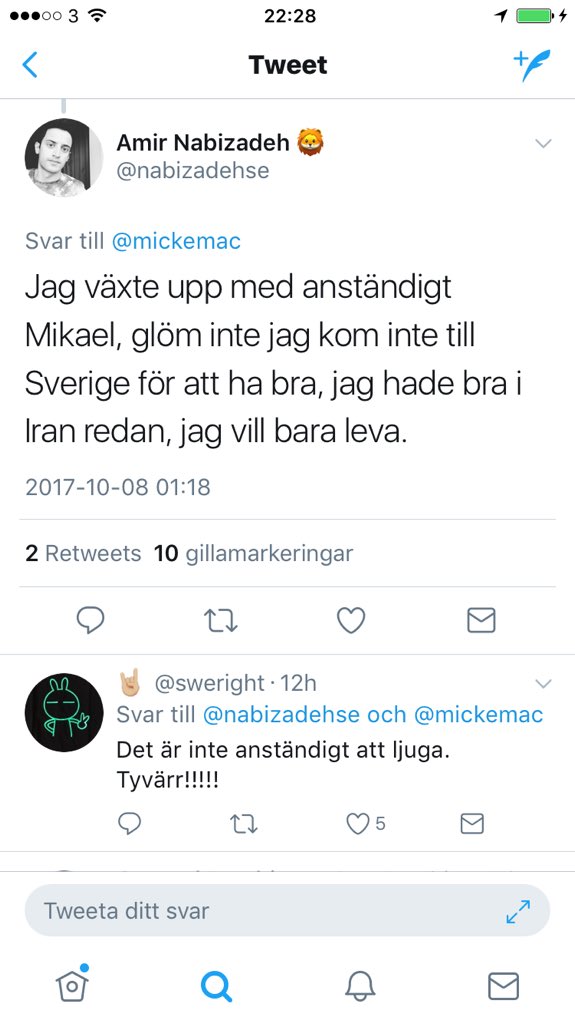 Macke_RP's tweet photo. @nabizadehse @hanifbali Nu skriver du att det inte var bra i Iran, men sen skriver du att du hade det bra i Iran. Hur ska du ha det? https://t.co/xpEdI7Mjau