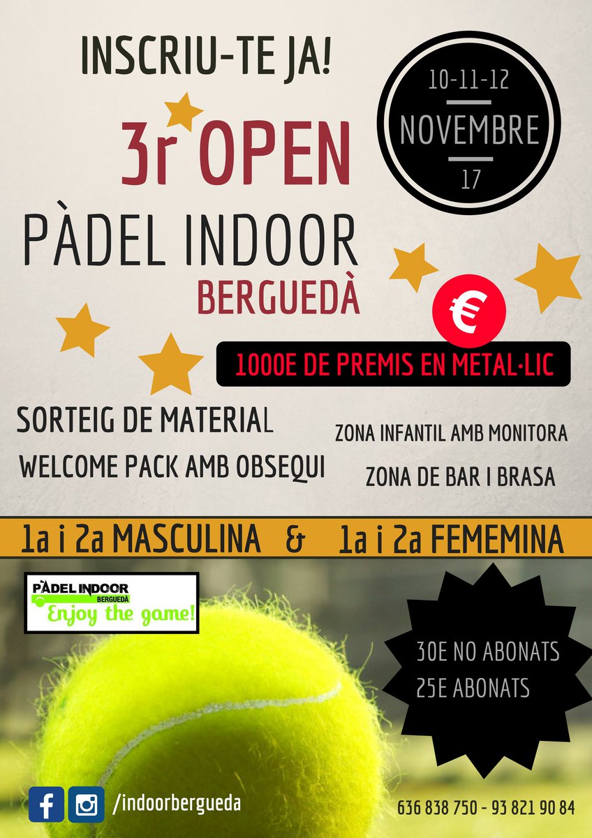 indoorbergueda's tweet photo. 1 Mes i ja el tenim aquí⏰⏰⏰! No esperis més, apunta't! #enjoythegame https://t.co/57F1tKVuxa