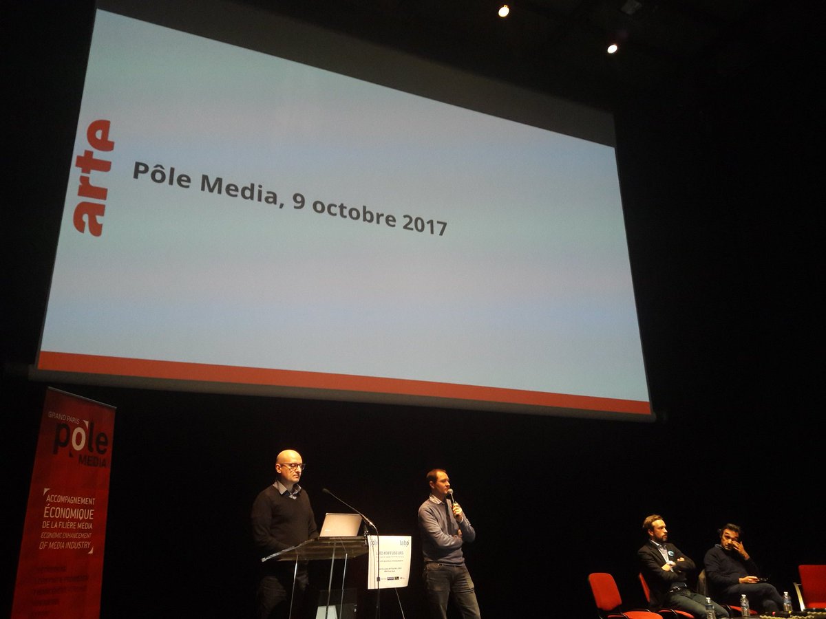 PoleMedia's tweet image. C'est parti pour notre conférence Labo #diffuseurs ! On commence avec @gillesfrei directeur du développement numérique de @ARTEfr ! #Labo