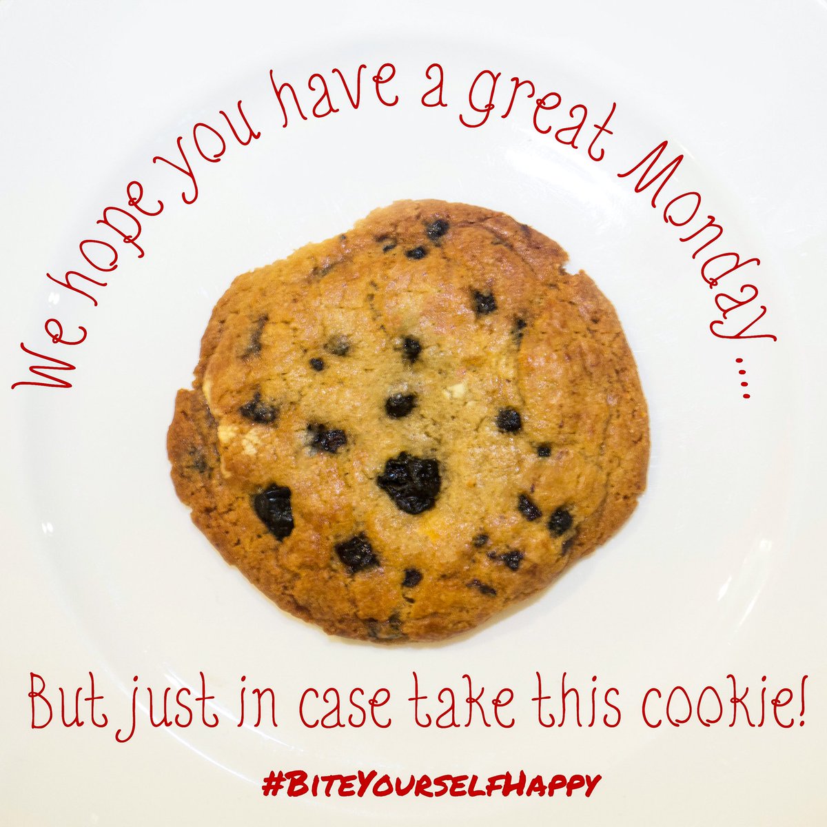 kenandjesses's tweet photo. We hope you have a great Monday, but just in case take this cookie! With love from #KenAndJesses #BITEYOURSELFHAPPY 😃😃 #MondayMotivation https://t.co/moGbIzgiEg