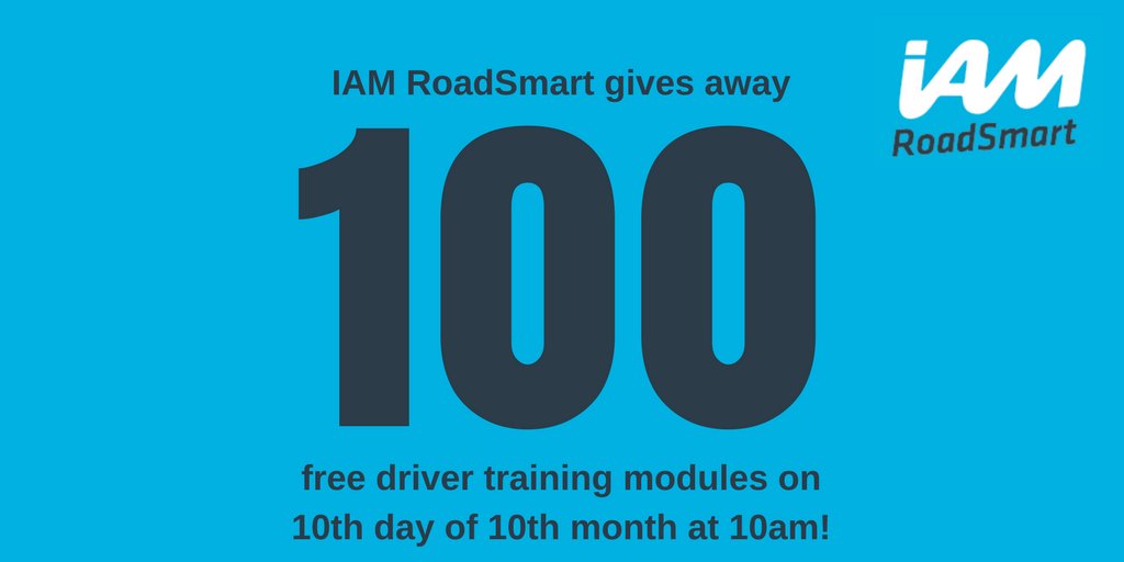 IAMRoadSmart's tweet photo. Exciting news: Keep an eye out on our social media channels tomorrow at 10am as you may win an IAM RoadSmart module
https://t.co/f3eCELTi3K https://t.co/pENXl3EdSy