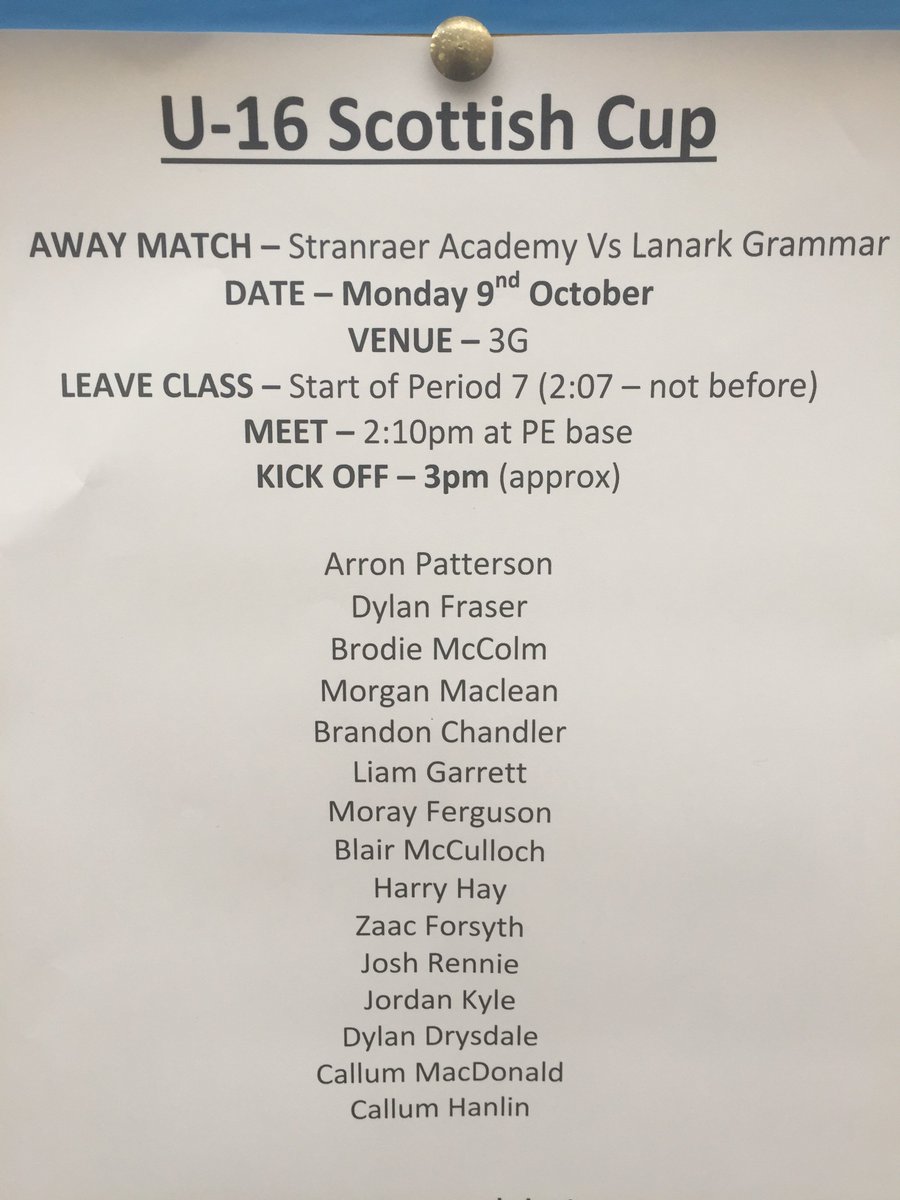 Stranraer Academy PE tweet media