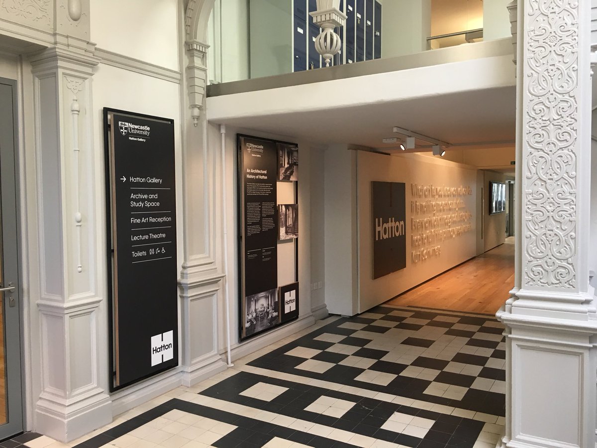 _infinitedesign's tweet photo. Great night on Friday at opening of @HattonGallery. A few detail pics of our branding, wayfinding and signage. Thanks to all involved. https://t.co/ZTsbM39CJr