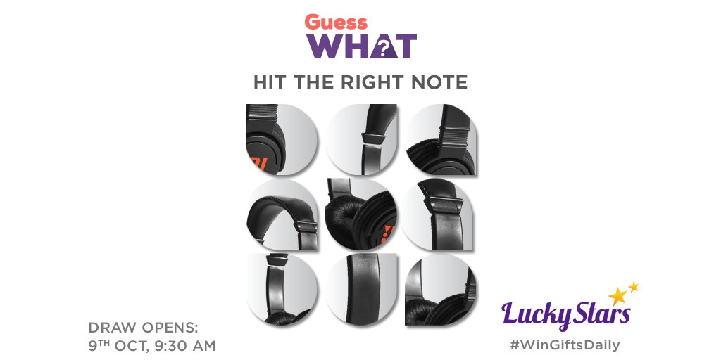 Your next headphones 🎧  are on the house!
All you have to do is guess it right &amp; stand a chance to win it for #FREE on #LuckyStarsApp.