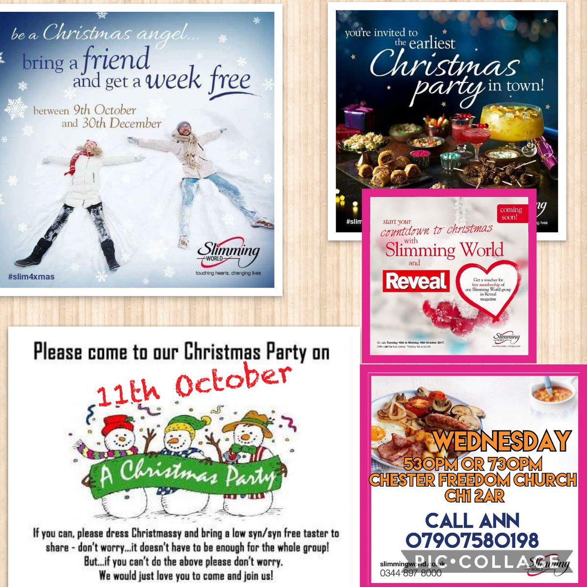 Do you want to lose a few lbs before Christmas? Join us for the Earliest Christmas party! Join us for free with Reveal magazine out Tuesday