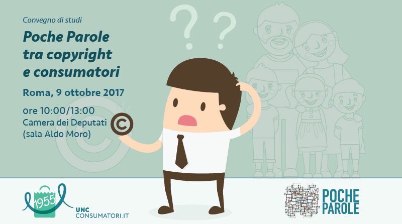 Key4biz's tweet image. @parole_poche In corso il convegno #pocheparole tra il copyright e i consumatori organizzato da @consumatori. Con @massidona @rafbarberio