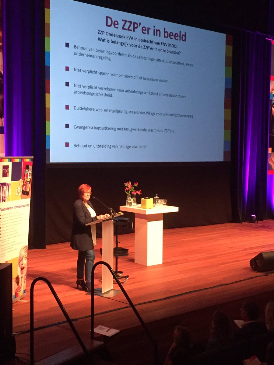 FNVMOOI's tweet photo. Wat is belangrijk voor de zzp'er in onze branche? Voorzitter Marga Patijn geeft uitleg. #FNVMOOIDag https://t.co/7lXCdjGAYF