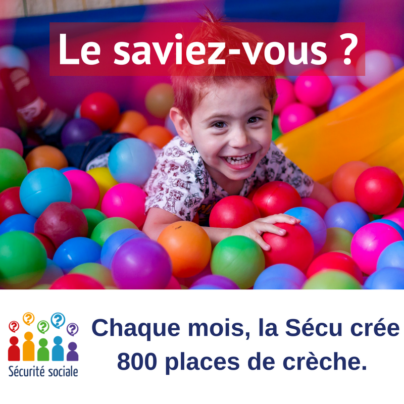 Caf_Yvelines's tweet photo. ℹ️[#LeSaviezVous] Semaine de la #SécuritéSociale : chaque mois, 800 places de crèche sont créées 🍼 #72ans https://t.co/R6sQtWzQJe