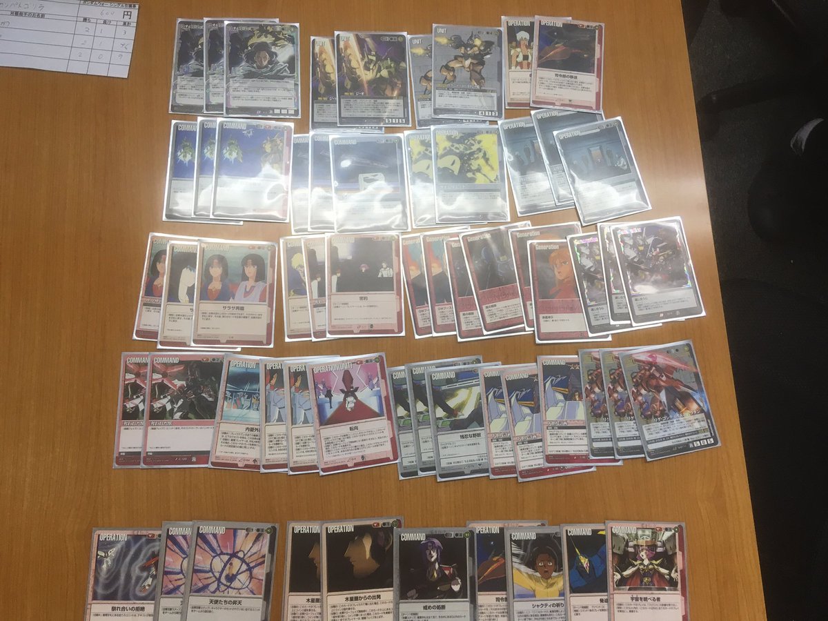 カードランド大会情報 #ガンダムウォー】 本日のガンダムウォー