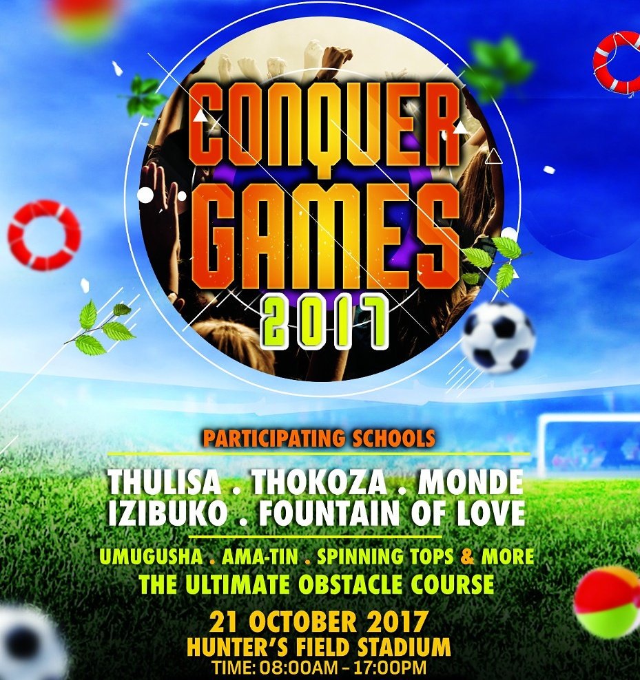 ConquerMIH_SA's tweet image. We are officially ready to host our 3rd annual #ConquerGames2017

4 Primary Schools, each backed by UJ Residences &amp;amp; FUN FUN FUN 🔥🔥
