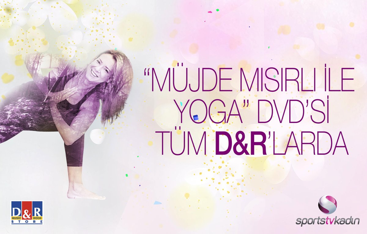 sportstvkadin's tweet photo. "Müjde Mısırlı ile Yoga" DVD'si tüm D&amp;R'larda! https://t.co/cYHFAA2xGQ