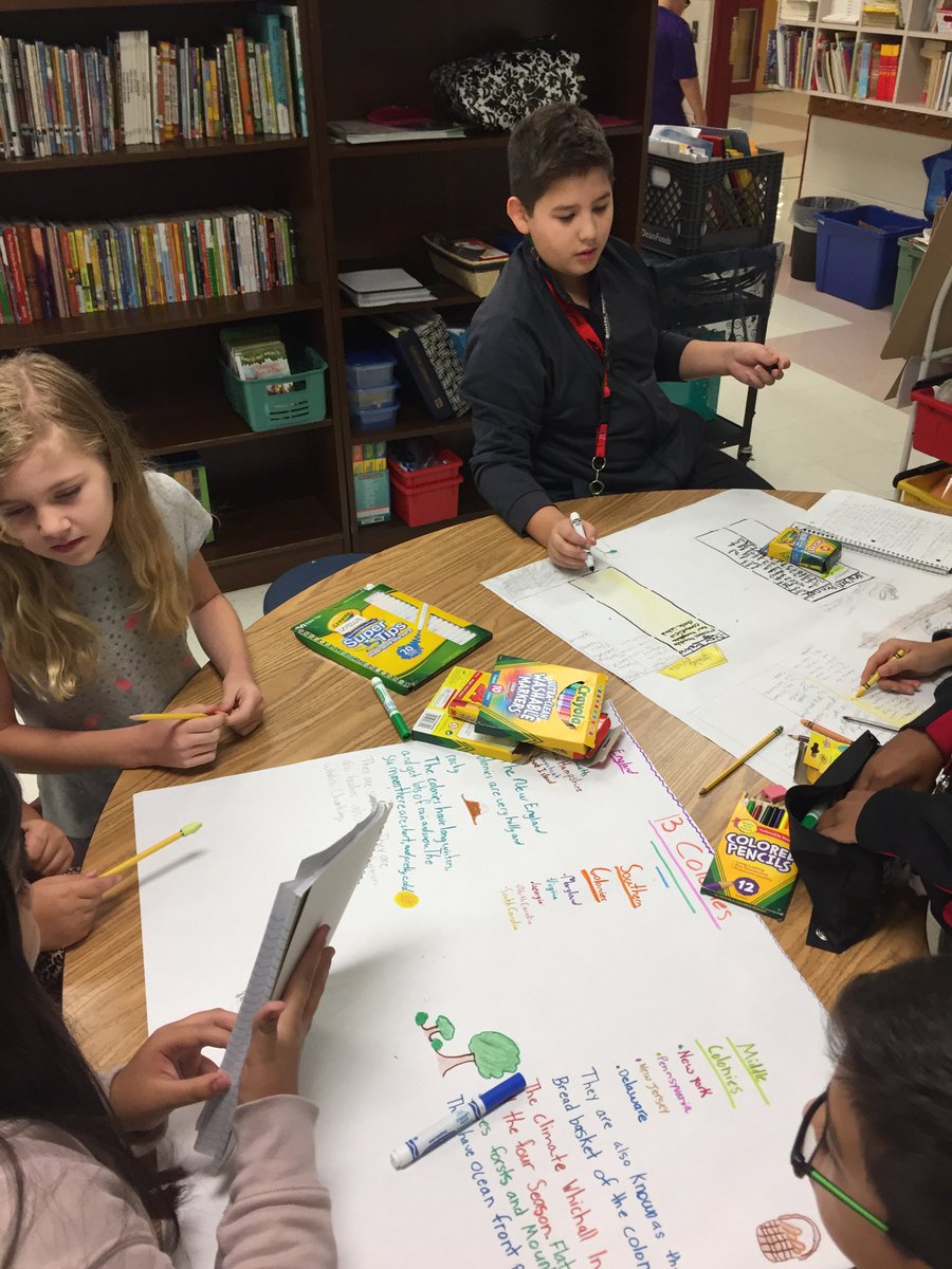 CWiggins45's tweet photo. Ss engaged in showing what they know about the colonies, next step-presentations.#platform4learning@nisdbrauchle https://t.co/mwydrii3ID