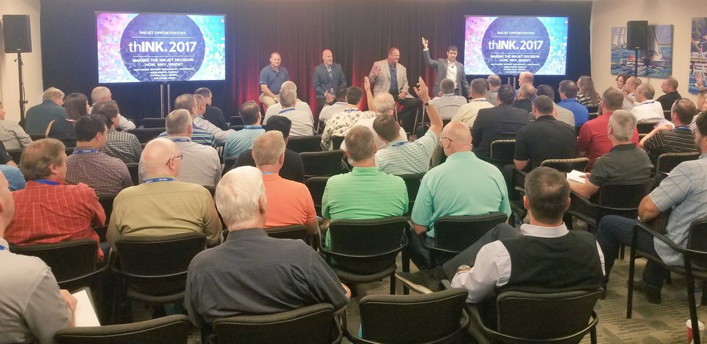TonyaPowers1776's tweet image. @SwainfoTrends discusses why, when, how for the #inkjet decision at #Inkjet101 with @SG360tweets @MerrillCorp @Darwillisms #thINKForum2017